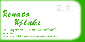 renato ujlaki business card